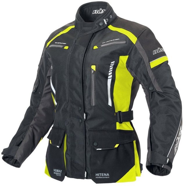 Büse Motorradjacke Büse Torino II Textiljacke schwarz / neongelb Damen 36 günstig online kaufen