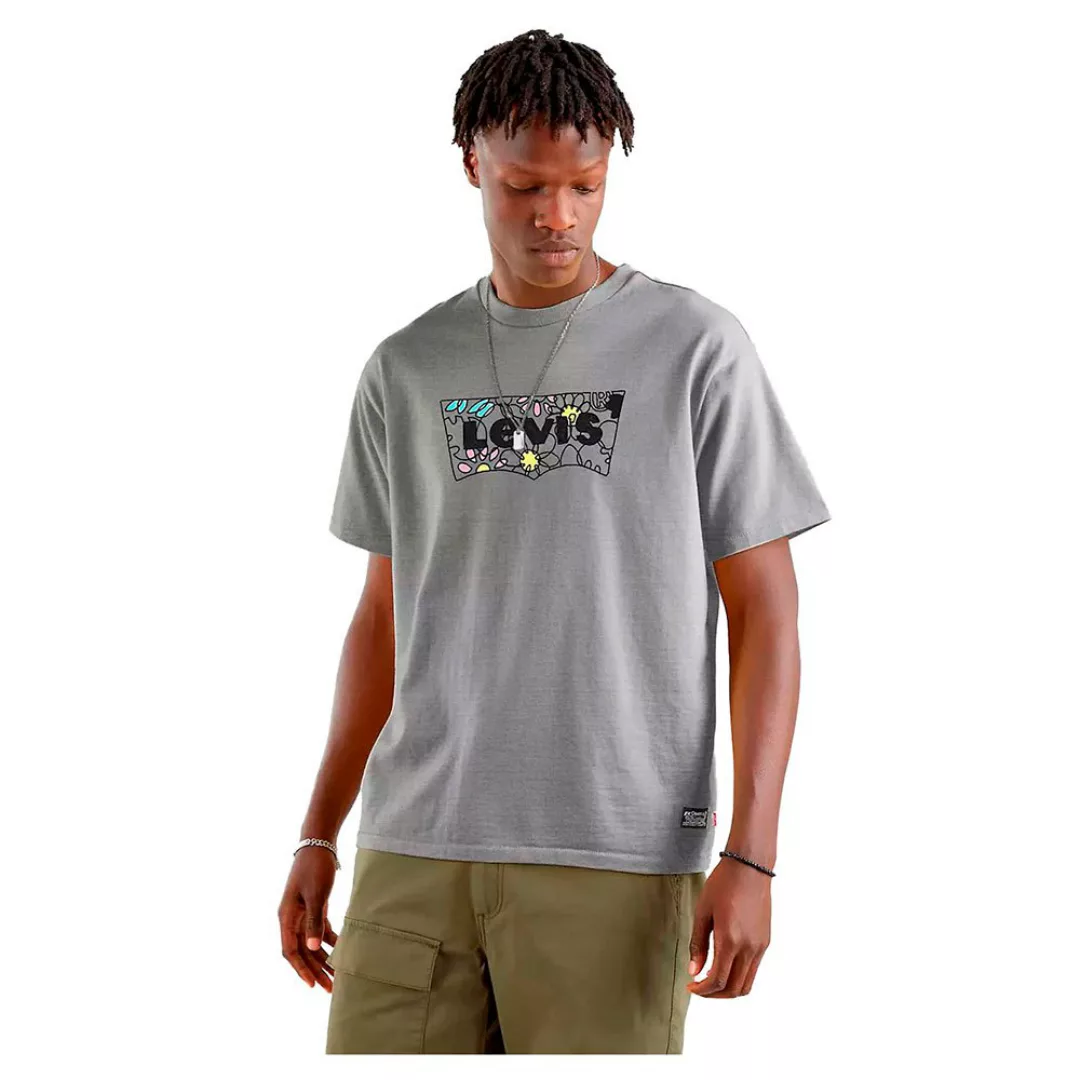 Levi's – T-Shirt in Vintage-Passform mit geblümtem Logoprint im Fledermausf günstig online kaufen