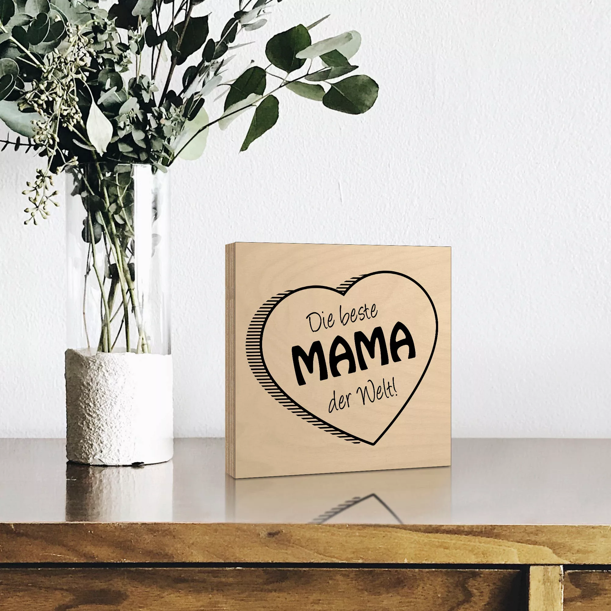 Artland Holzbild "Die beste Mama der Welt", Sprüche & Texte, (1 St.) günstig online kaufen