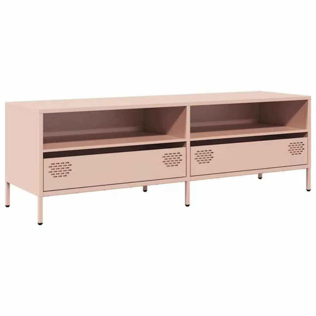 vidaXL TV-Schrank TV-Schrank Rosa 135x39x43,5 cm Kaltgewalzter Stahl (1-St) günstig online kaufen