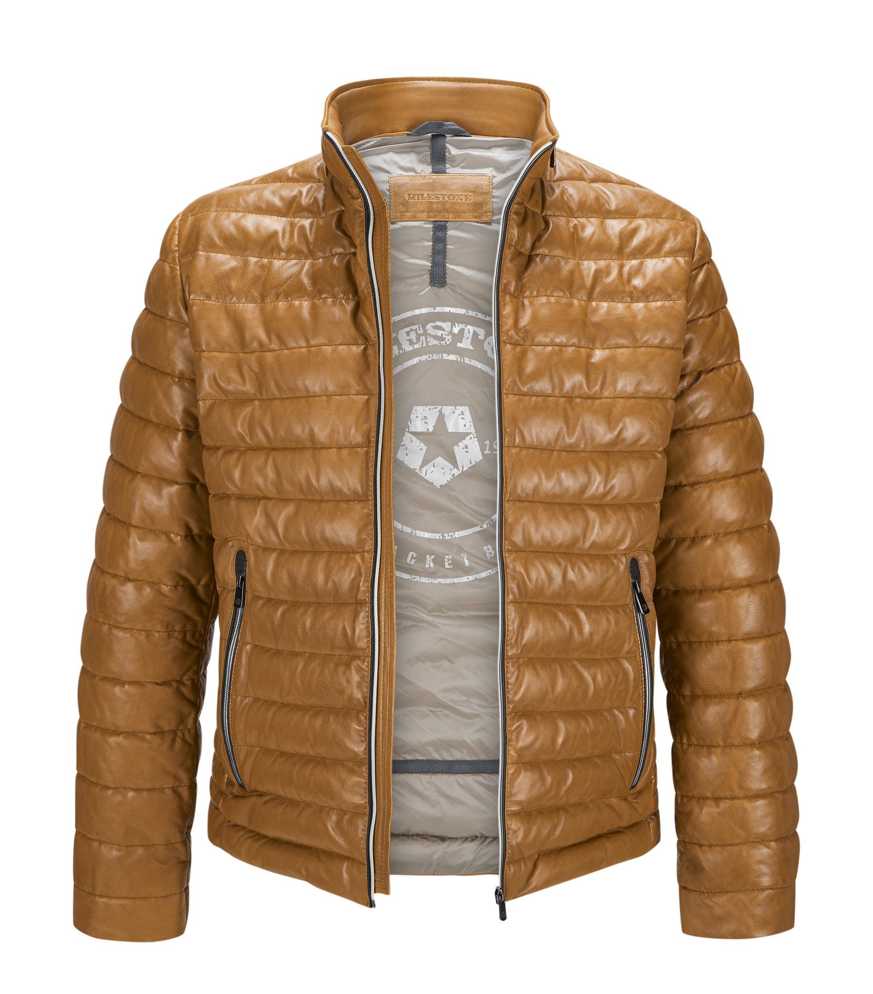 Milestone Lederjacke MSCortino Steppjacke aus feinem günstig online kaufen