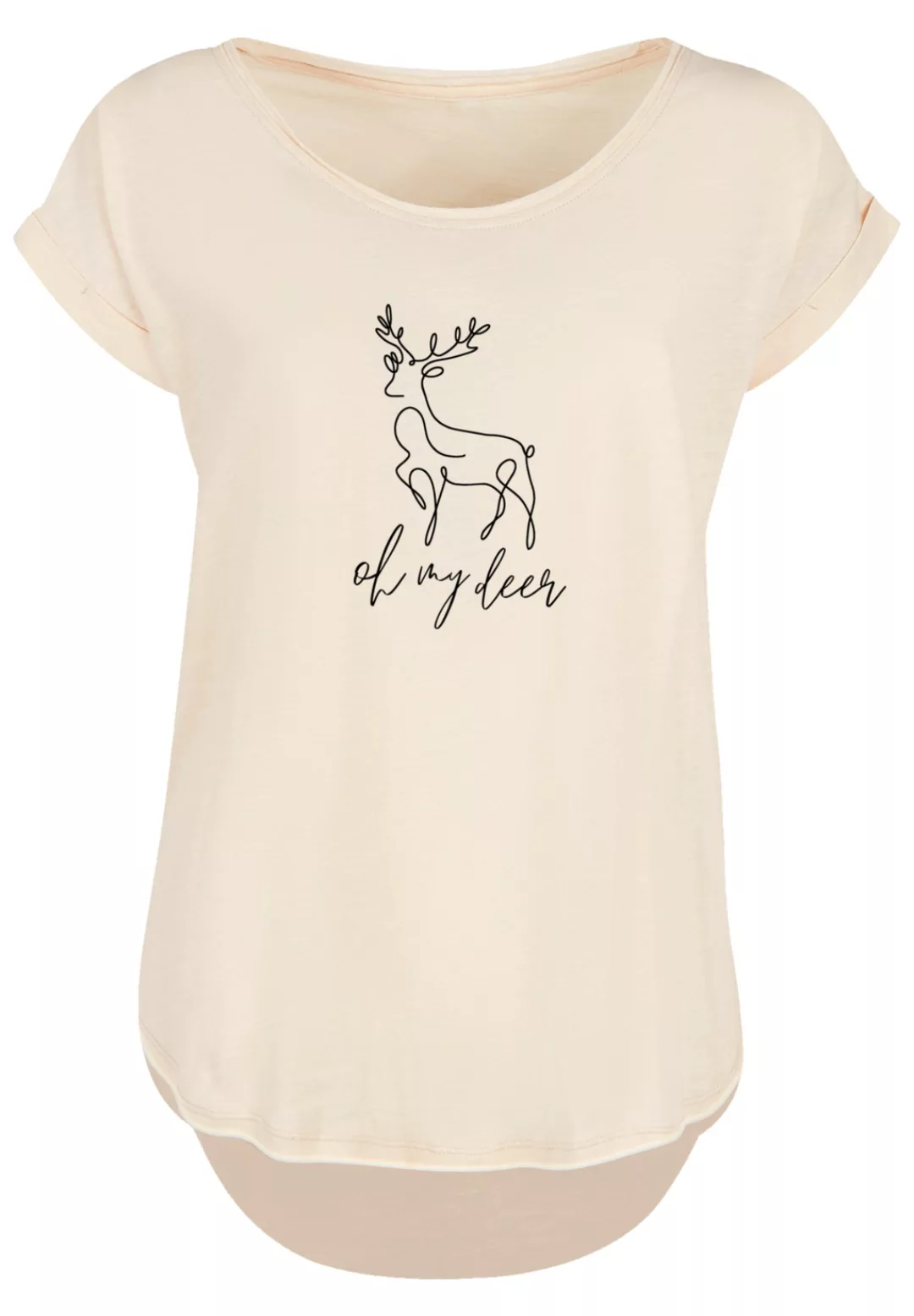 F4NT4STIC T-Shirt "Winter Christmas Deer", Premium Qualität, Rock-Musik, Ba günstig online kaufen