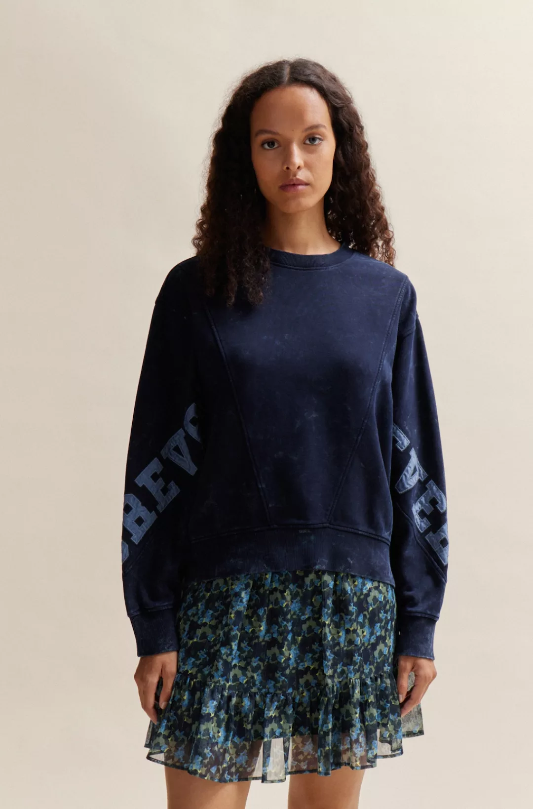 BOSS ORANGE Sweatshirt "C Eprep", mit Schriftverzierung auf den Ärmeln günstig online kaufen