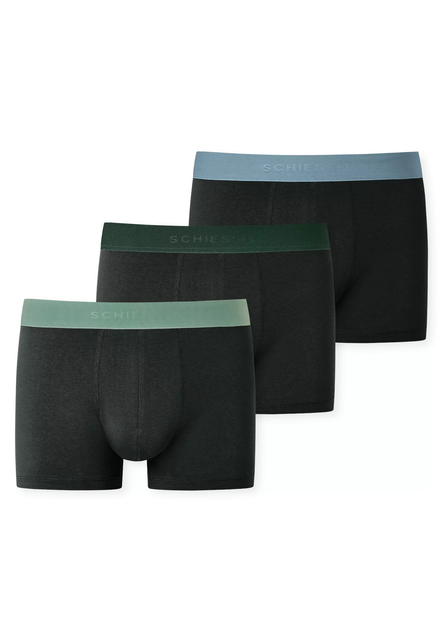 Schiesser Boxershorts ""95/5"", (3er-Pack), mit farblich abgesetztem, sport günstig online kaufen