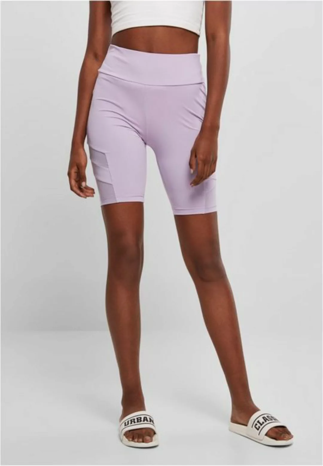 URBAN CLASSICS Stoffhose Damen Ladies High Waist Tech Mesh Cycle Shorts (1- günstig online kaufen