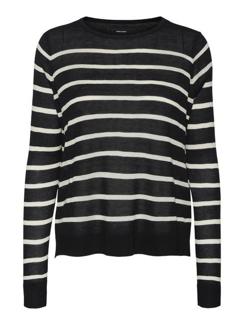 Vero Moda Strickpullover Weicher Feinstrick Pullover Rundhals Sweater Strei günstig online kaufen