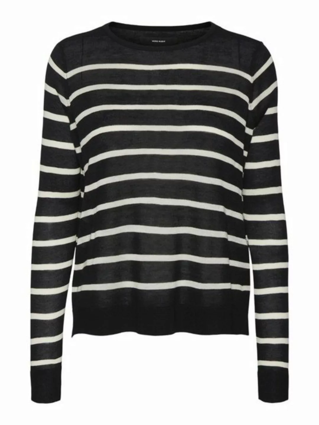 Vero Moda Strickpullover Weicher Feinstrick Pullover Rundhals Sweater Strei günstig online kaufen