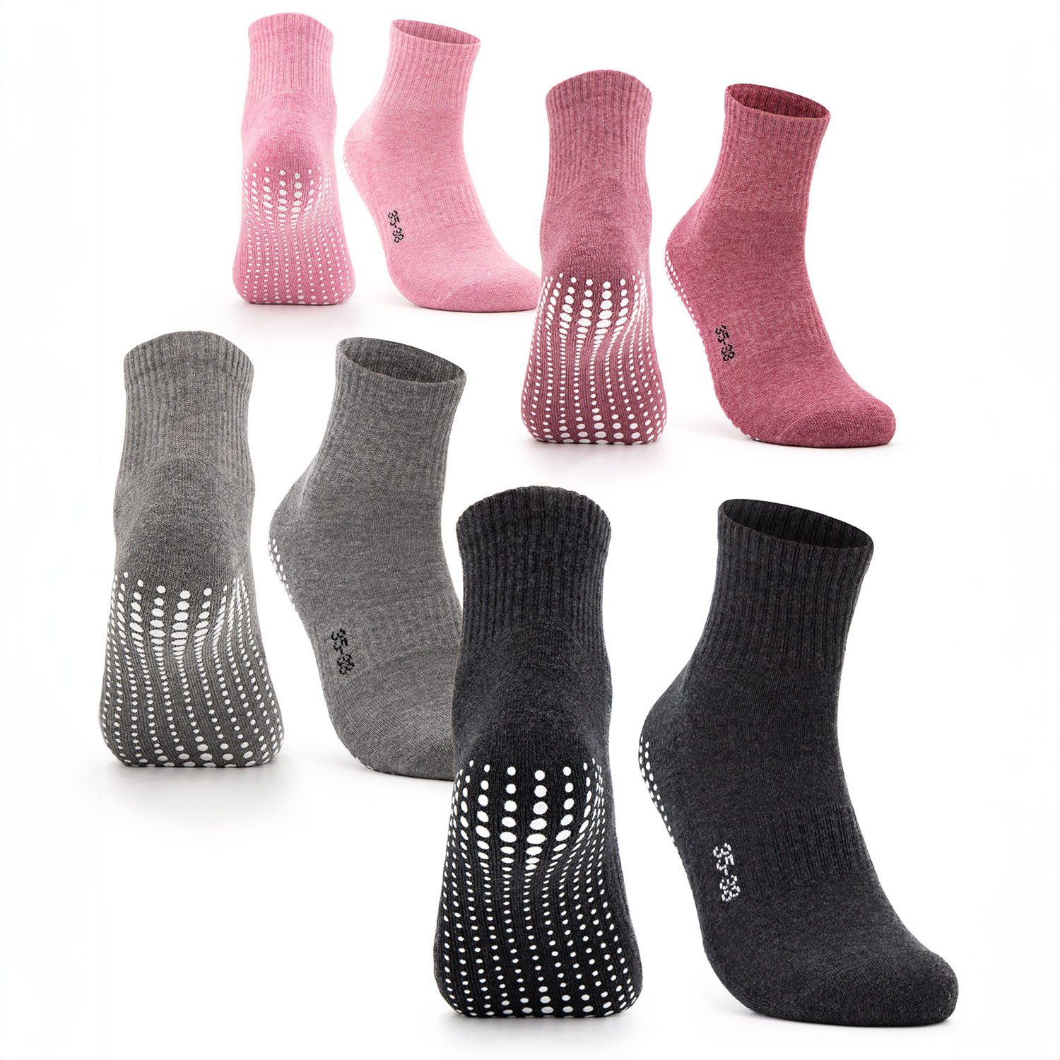 OCCULTO Sportsocken Damen Stoppersocken 2-4er Pack günstig online kaufen