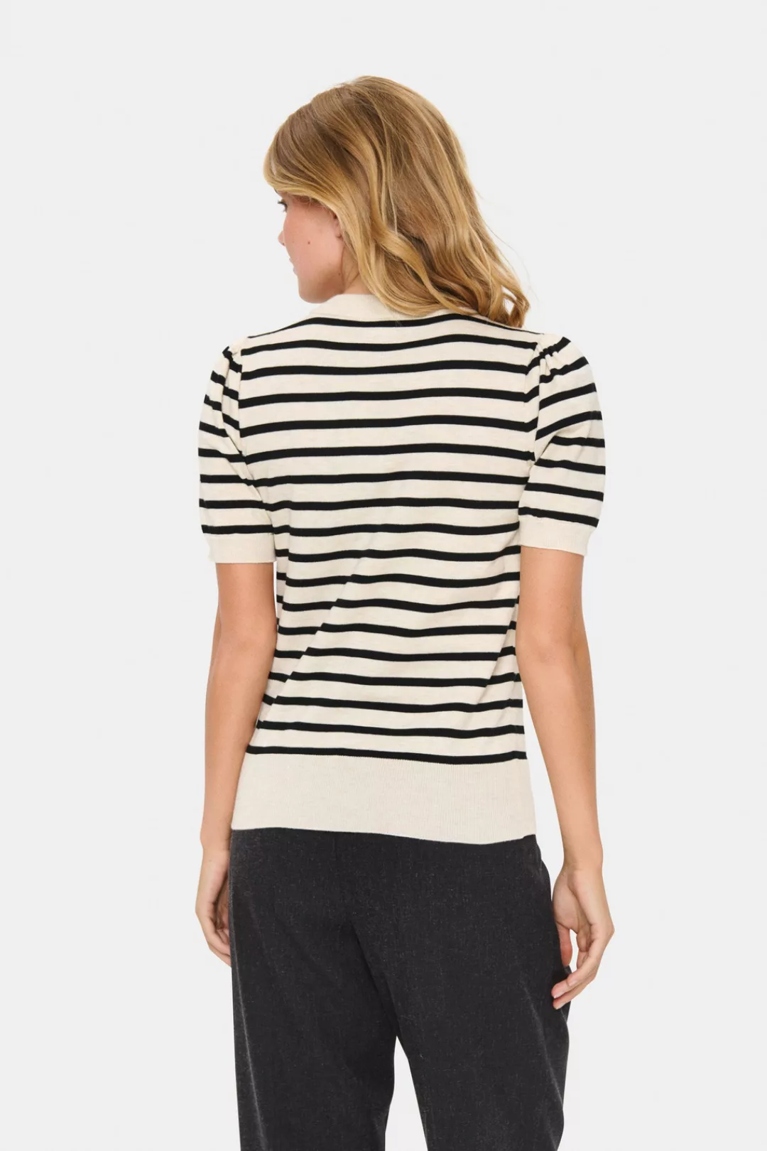 Saint Tropez Kurzarmpullover "MilaSZ SS Striped" günstig online kaufen
