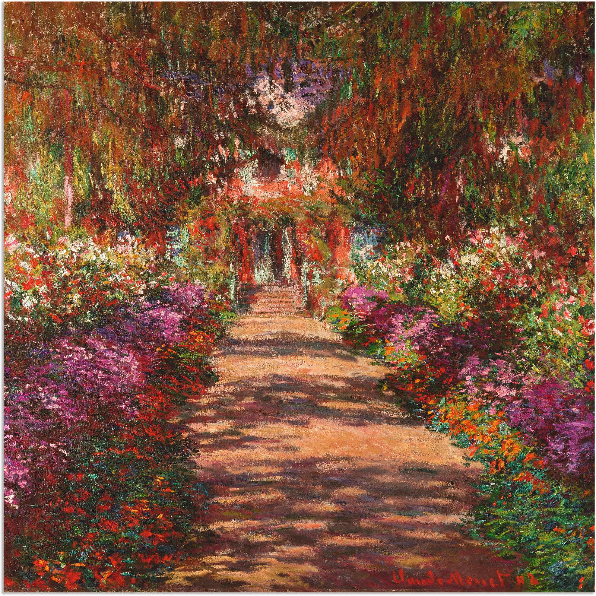 Artland Wandbild »Weg in Monets Garten in Giverny. 1902«, Garten, (1 St.), günstig online kaufen