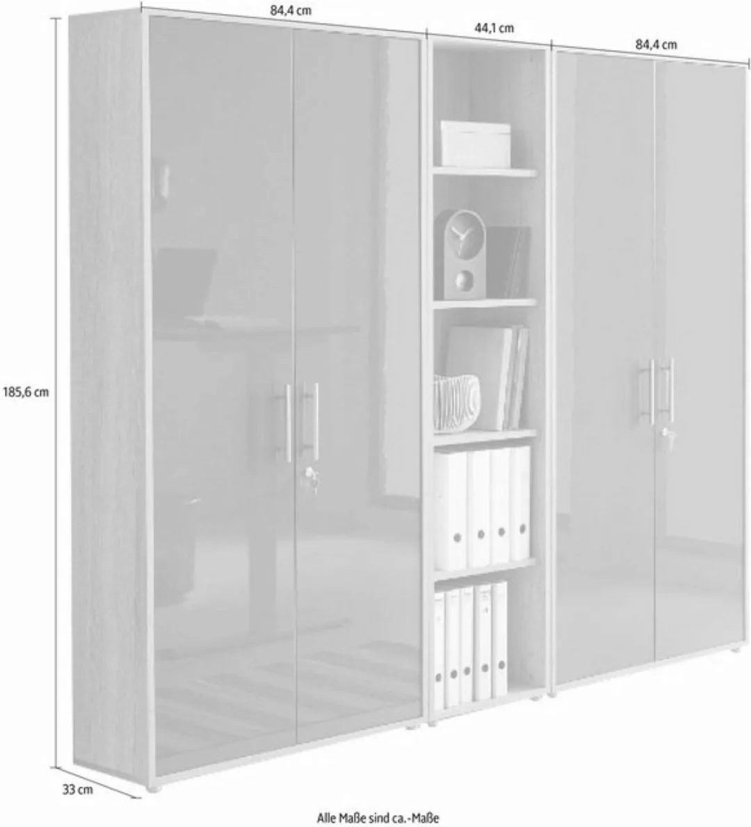 BMG Möbel Schrank-Set "Tabor", (Set, 3 St.) günstig online kaufen