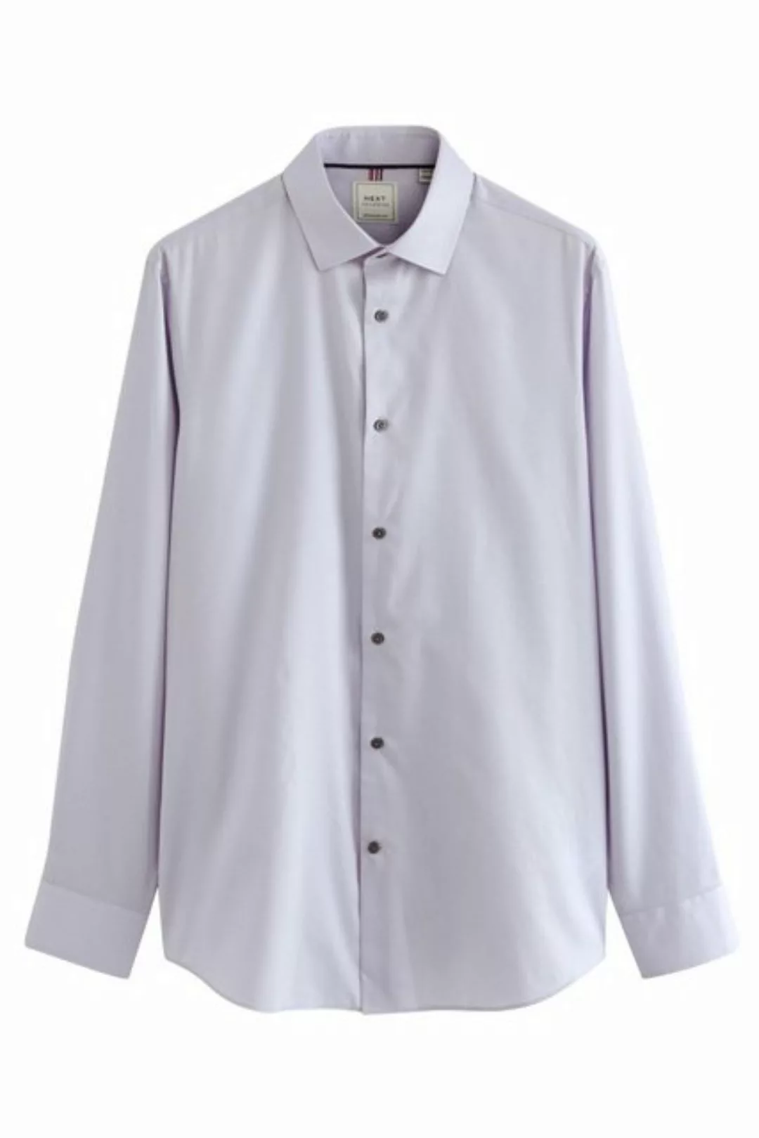 Next Langarmhemd Pflegeleichtes Hemd mit Struktur, Sportmanschetten (1-tlg) günstig online kaufen