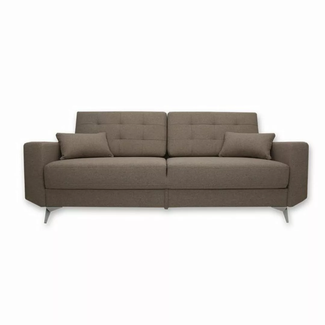 VitaliSpa® Schlafsofa York, Braun, 230 cm günstig online kaufen