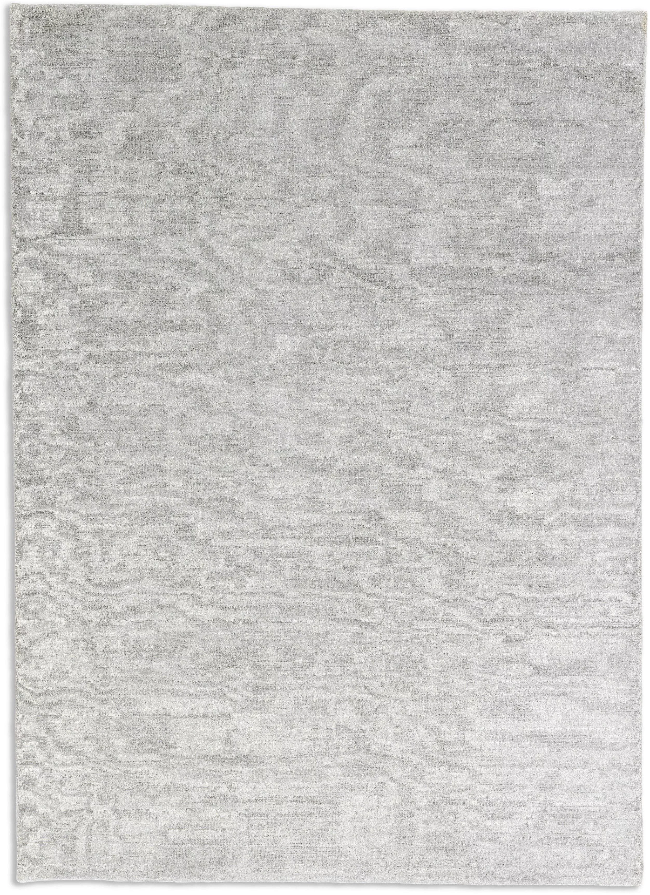 Viskose Teppich Aura • handgewebt •  3 Groessen - Silber / 200 x 300 cm günstig online kaufen