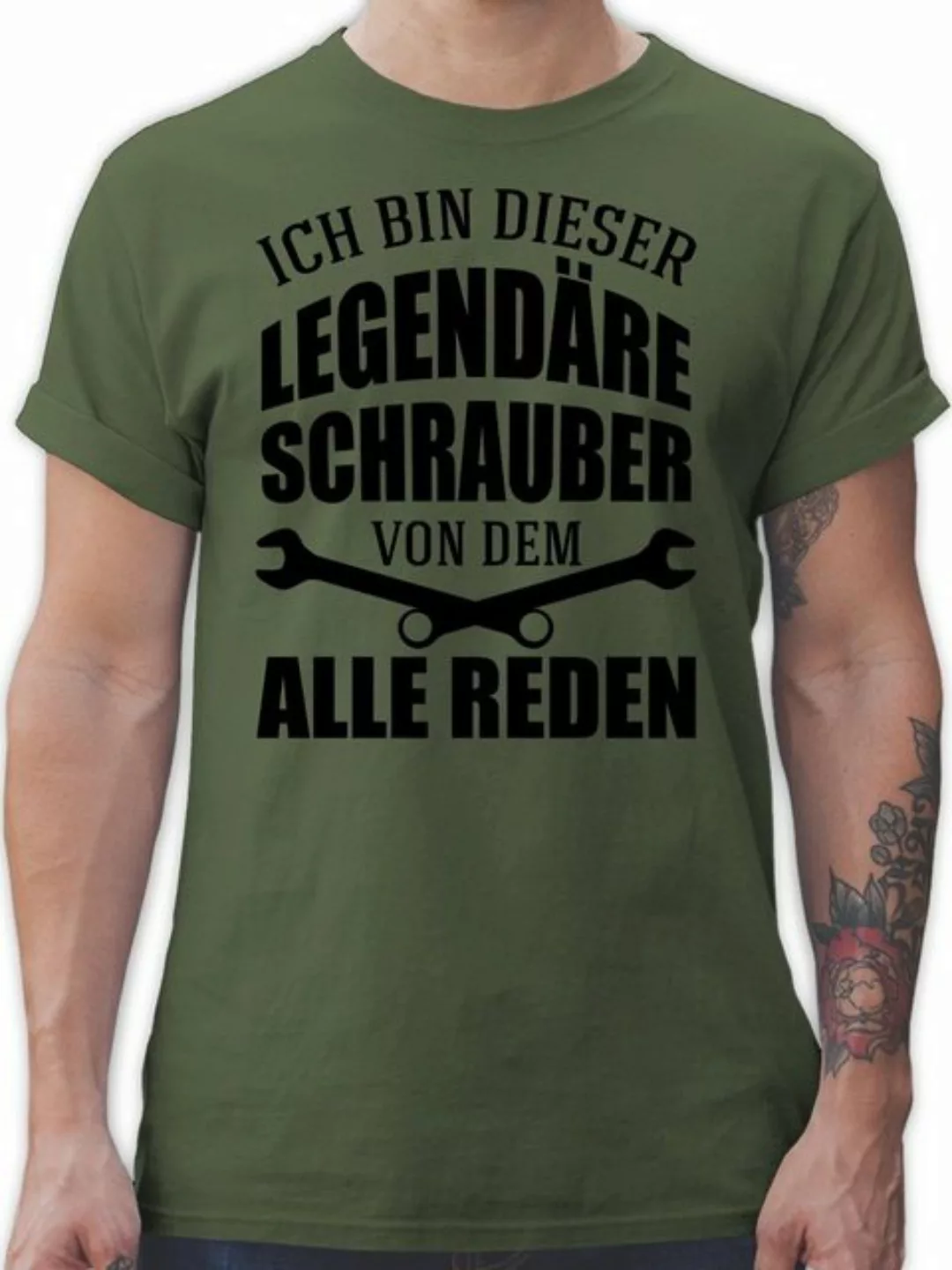 Shirtracer T-Shirt Ich bin dieser legendäre Schrauber von dem alle reden Ha günstig online kaufen