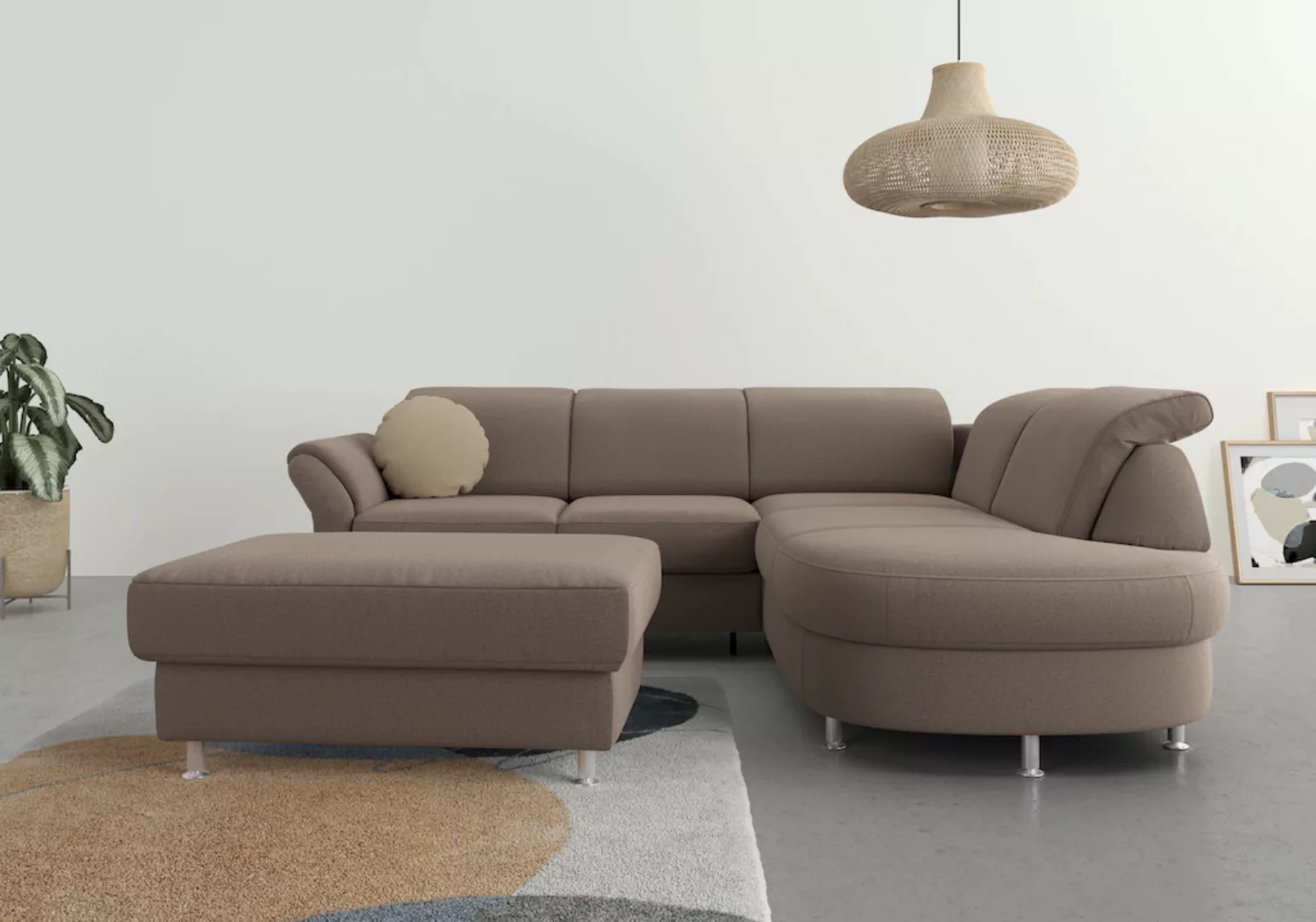 sit&more Ecksofa Apulia L-Form, wahlweise Bettfunktion, Bettkasten und Kopf günstig online kaufen