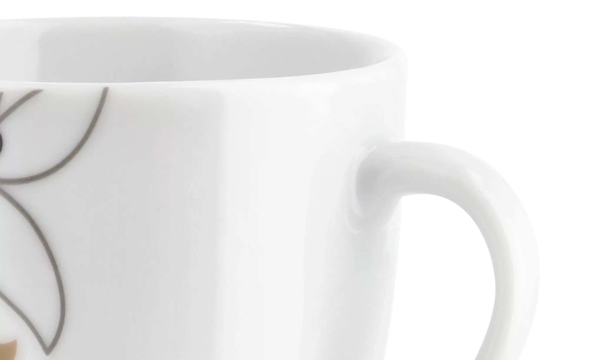 Kaffeegeschirr 12-teilig  Karolina - weiß - Porzellan - Sconto günstig online kaufen