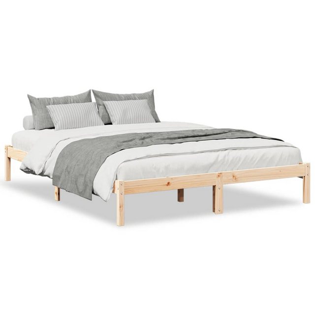 vidaXL Bett, Massivholzbett Extra Lang ohne Matratze 160x210 Kiefernholz günstig online kaufen