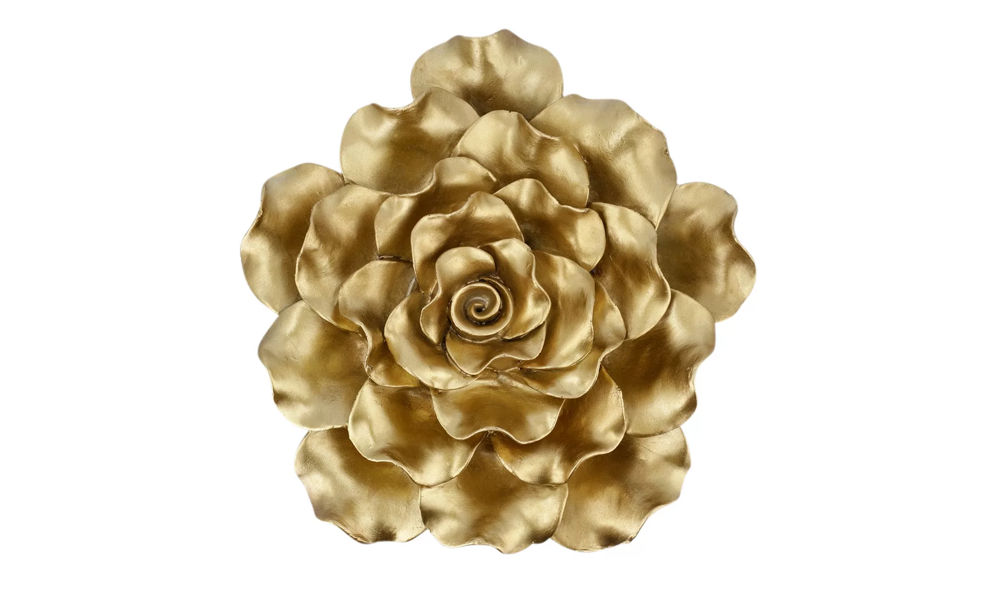 Wanddekoration Blume ¦ gold ¦ Polyresin (Kunstharz) ¦ Maße (cm): T: 8  Ø: 2 günstig online kaufen