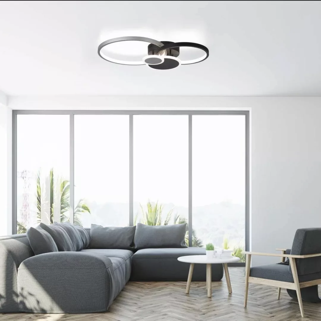 LED-Deckenleuchte Papilon, 58x48cm günstig online kaufen