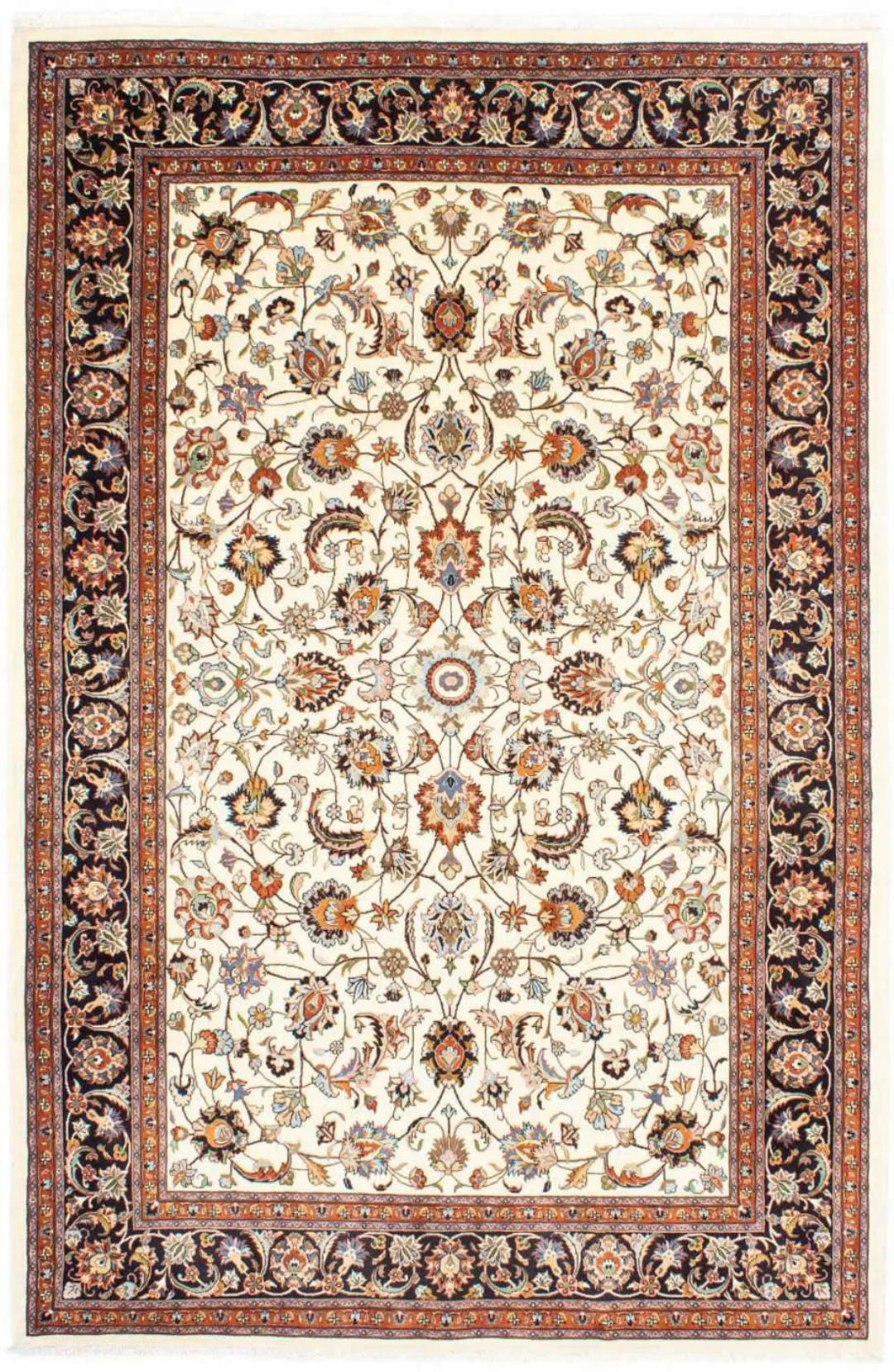 morgenland Wollteppich »Kaschmar Blumenmuster Beige 283 x 202 cm«, rechteck günstig online kaufen