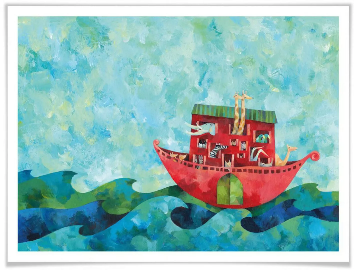 Wall-Art Poster "Märchen Wandbilder Die Arche Noah", Geschichten & Märchen, günstig online kaufen