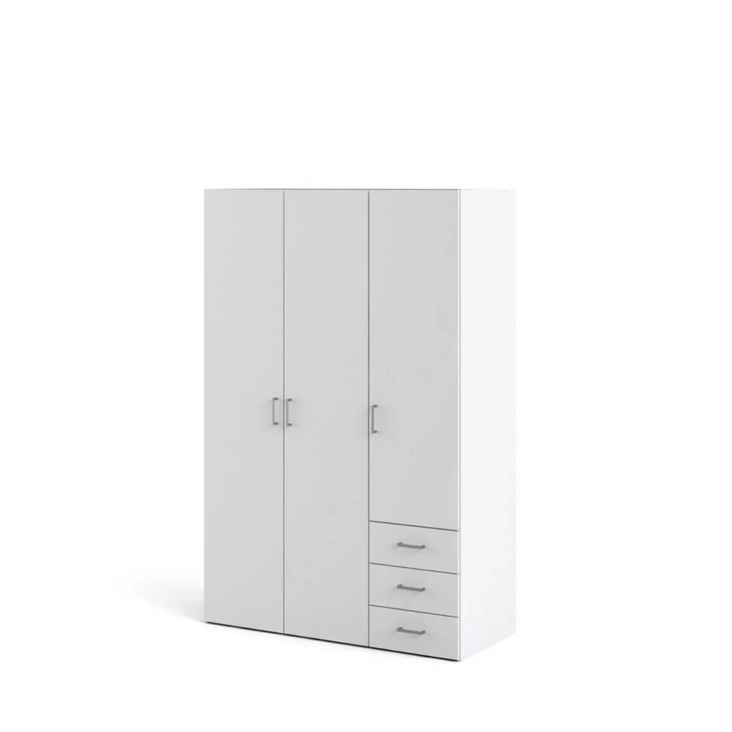 ebuy24 Kleiderschrank Spell Kleiderschrank 3 Türen, 3 Schubladen weiss. günstig online kaufen