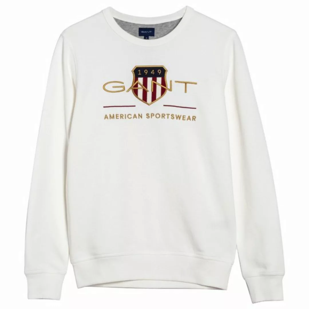 Gant Sweatshirt Herren Sweatshirt - Archive Shield C-Neck günstig online kaufen