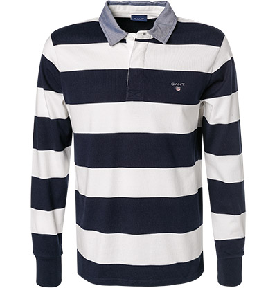 Gant Rugbyshirt Barstripe Heavy Rugger sportiver Alltagsstyle günstig online kaufen