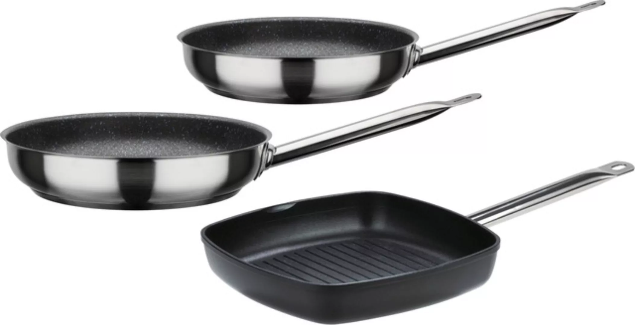 GSW Pfannen-Set »Le Chef PROFI«, Aluminiumguss, (Set, 3 tlg., Bratpfanne Ø günstig online kaufen