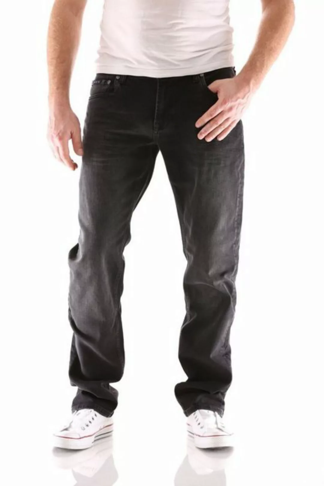 Big Seven Regular-fit-Jeans Big Seven Stanley Black Wash Regular Herren Jea günstig online kaufen