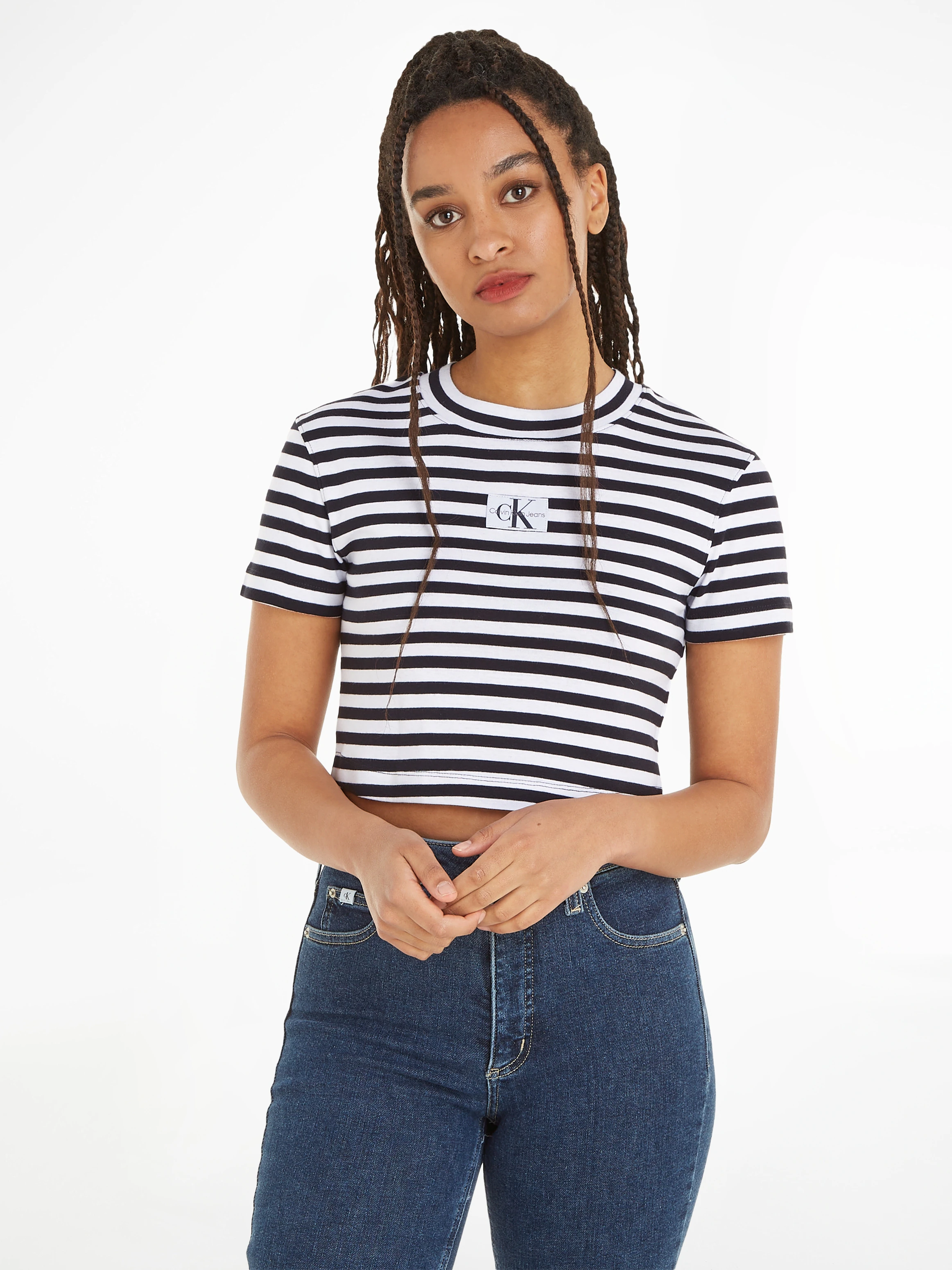 Calvin Klein Jeans T-Shirt "STRIPED BABY TEE" günstig online kaufen