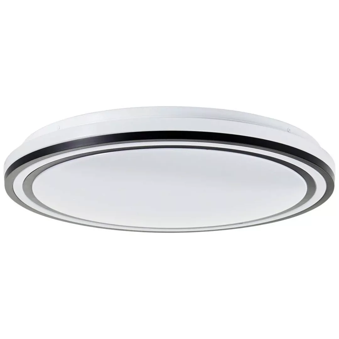 LED Deckenleuchte Cloe in Weiß und Schwarz 36W 3500lm RGBW 490mm günstig online kaufen