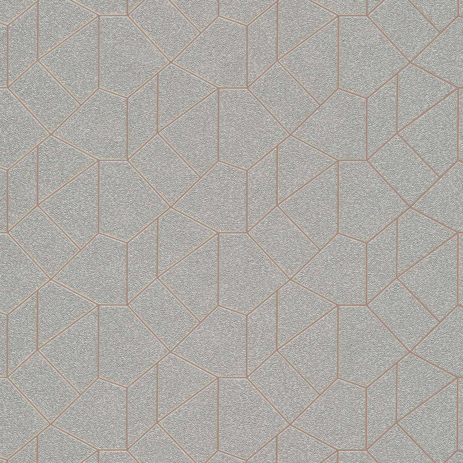 Bricoflor Geometrische Tapete Silber Gold Edle Tapete mit Metallic Effekt V günstig online kaufen