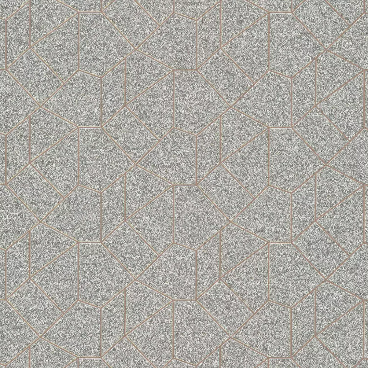 Bricoflor Geometrische Tapete Silber Gold Edle Tapete mit Metallic Effekt V günstig online kaufen