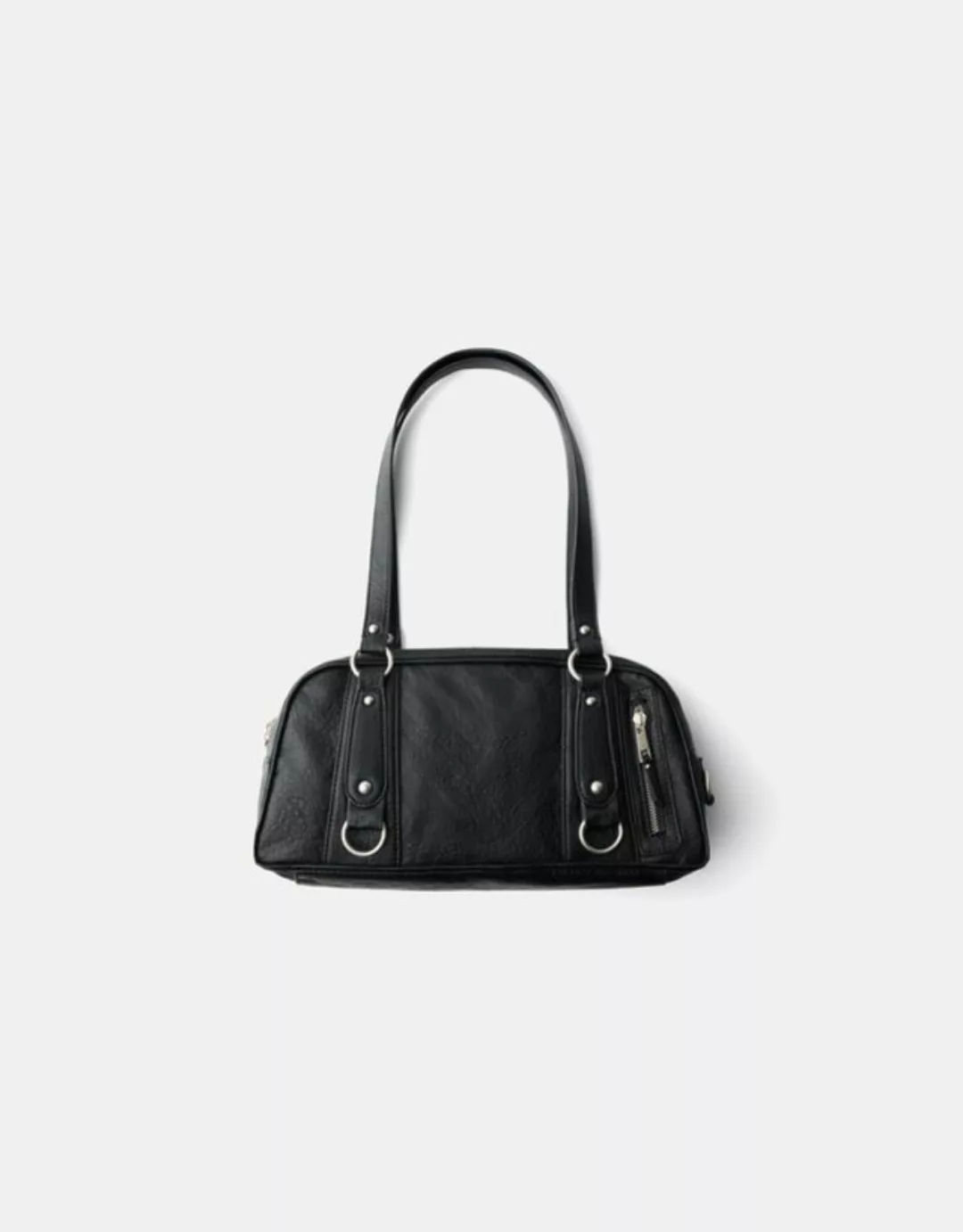 Bershka Bowlingtasche Im Washed-Look Damen Schwarz günstig online kaufen