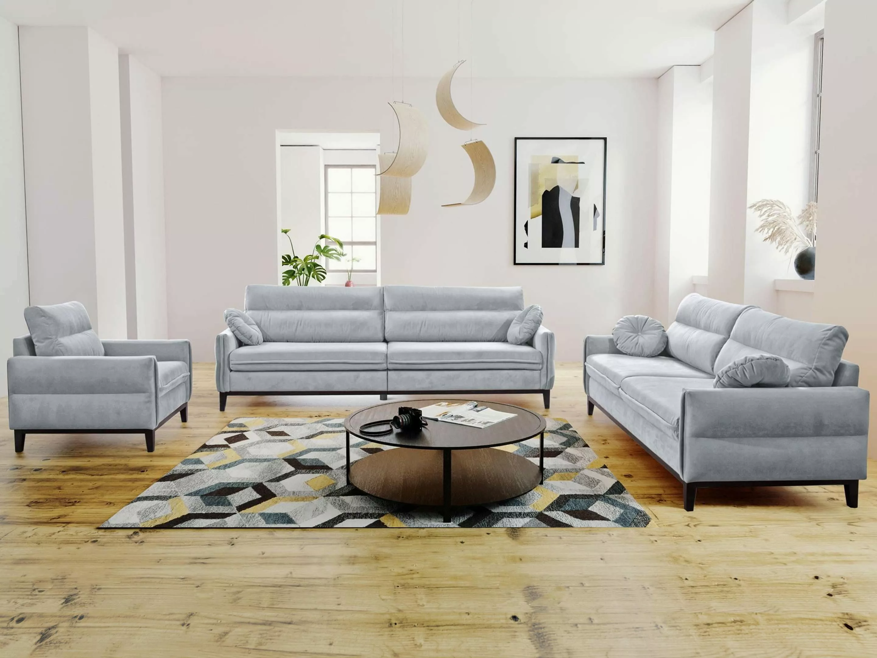 Beautysofa Polstergarnitur Belweder, (Couchgarnitur 321 Möbelset), günstig online kaufen