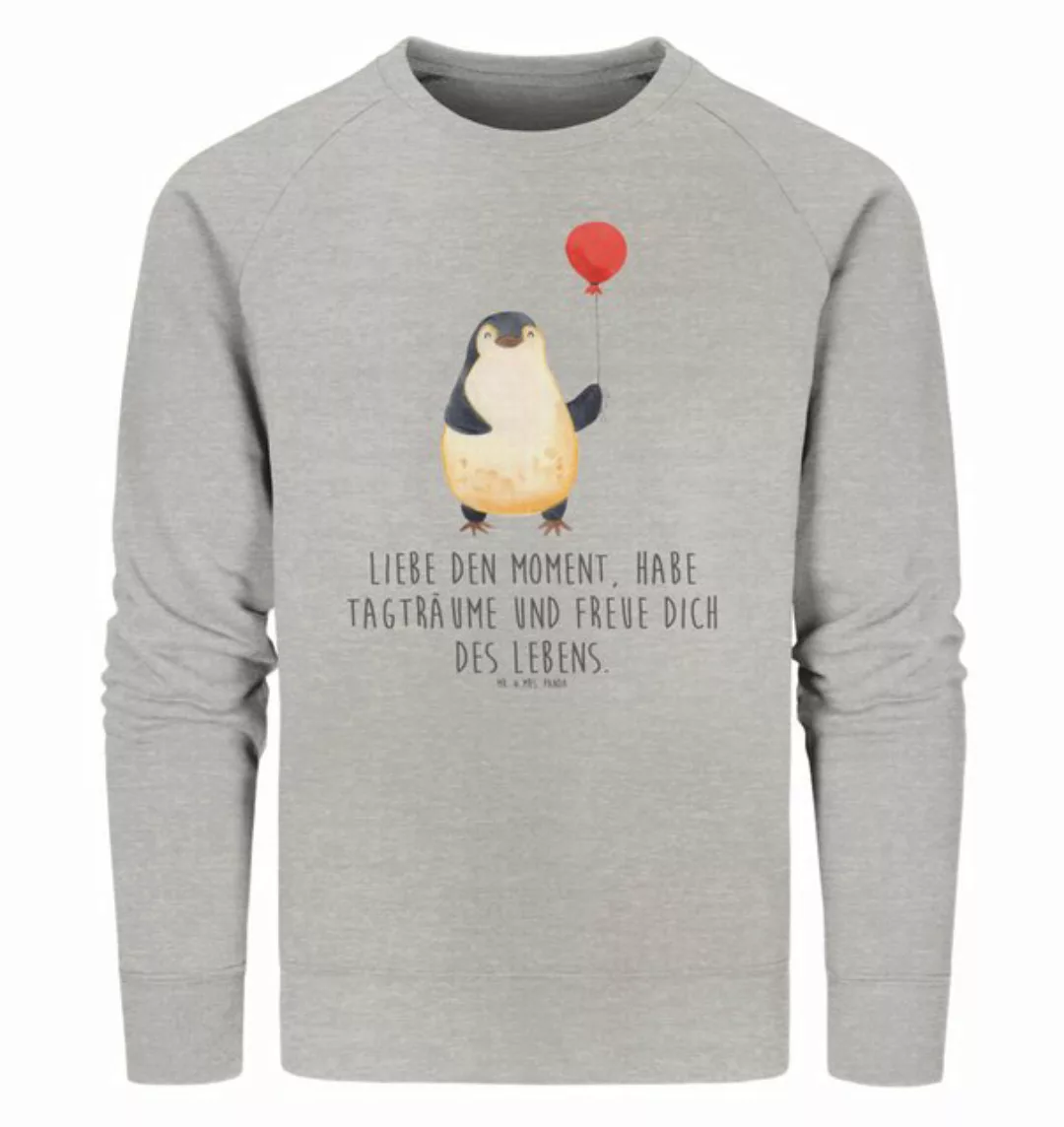 Mr. & Mrs. Panda Longpullover Größe S Pinguin Luftballon - Heather Grey - G günstig online kaufen