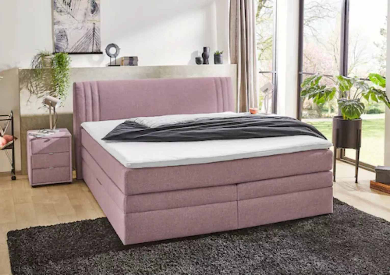 Jockenhöfer Gruppe Boxspringbett Amira, mit Bettkasten und Topper günstig online kaufen