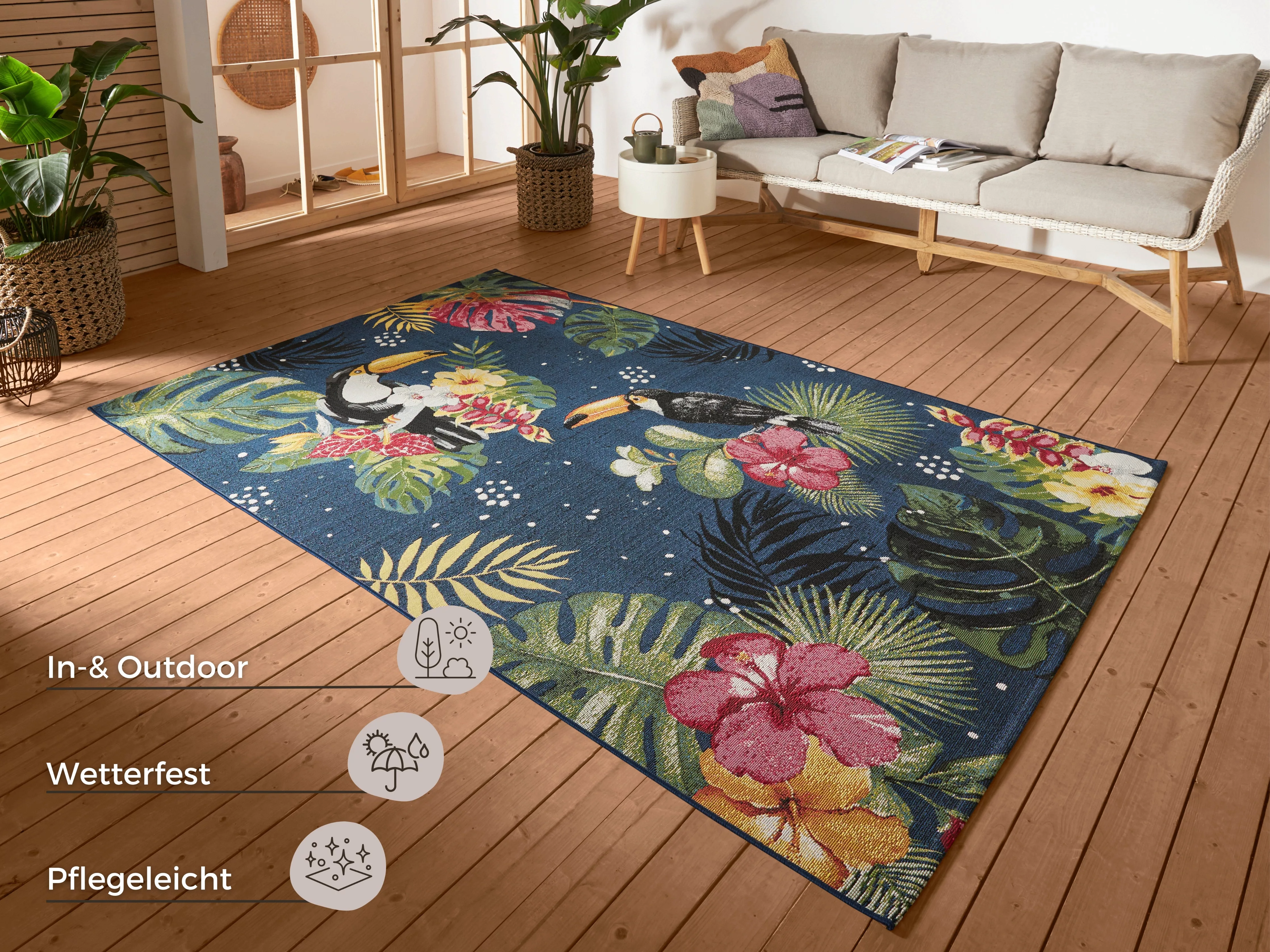 HANSE Home Outdoorteppich »Tropical Dream«, rechteckig, In-& Outdoor, Teppi günstig online kaufen