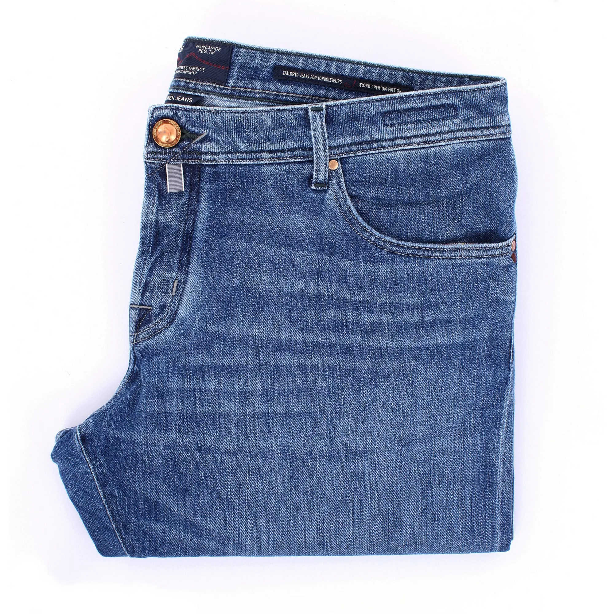 JACOB COHEN regelmäßig Herren Blue Jeans Baumwolle, Polyethylen, Polyuretha günstig online kaufen