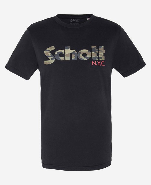 Schott NYC T-Shirt T-Shirt Logo Kurzarmshirt (1-tlg) günstig online kaufen