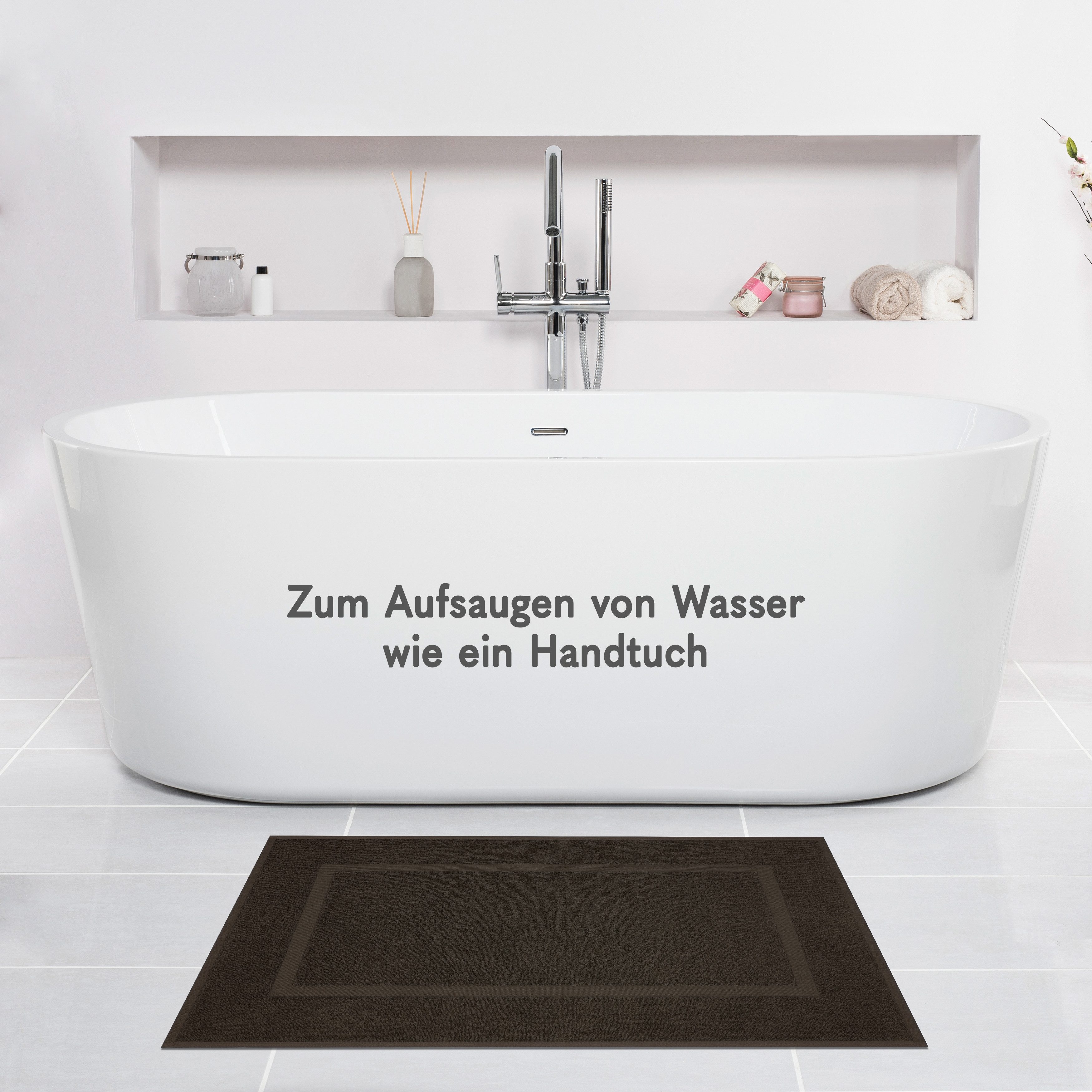 HAMMETEX Badematte Hotelmatte, Duschvorleger, Höhe 5 günstig online kaufen