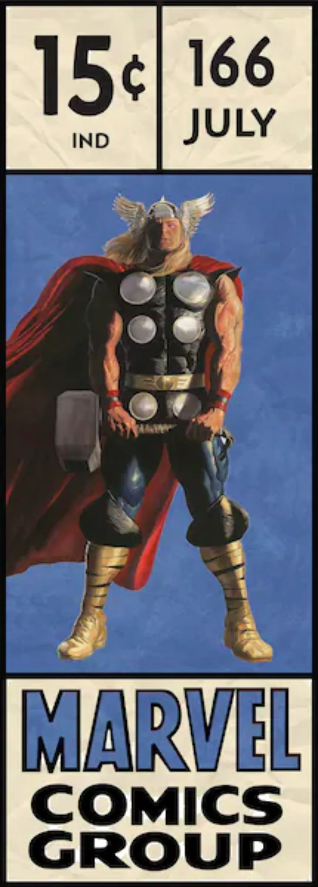 Komar Vliestapete »Thor Retro Comic Box« günstig online kaufen