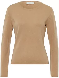 Rundhals-Pullover aus 100% Premium-Kaschmir Peter Hahn Cashmere braun günstig online kaufen