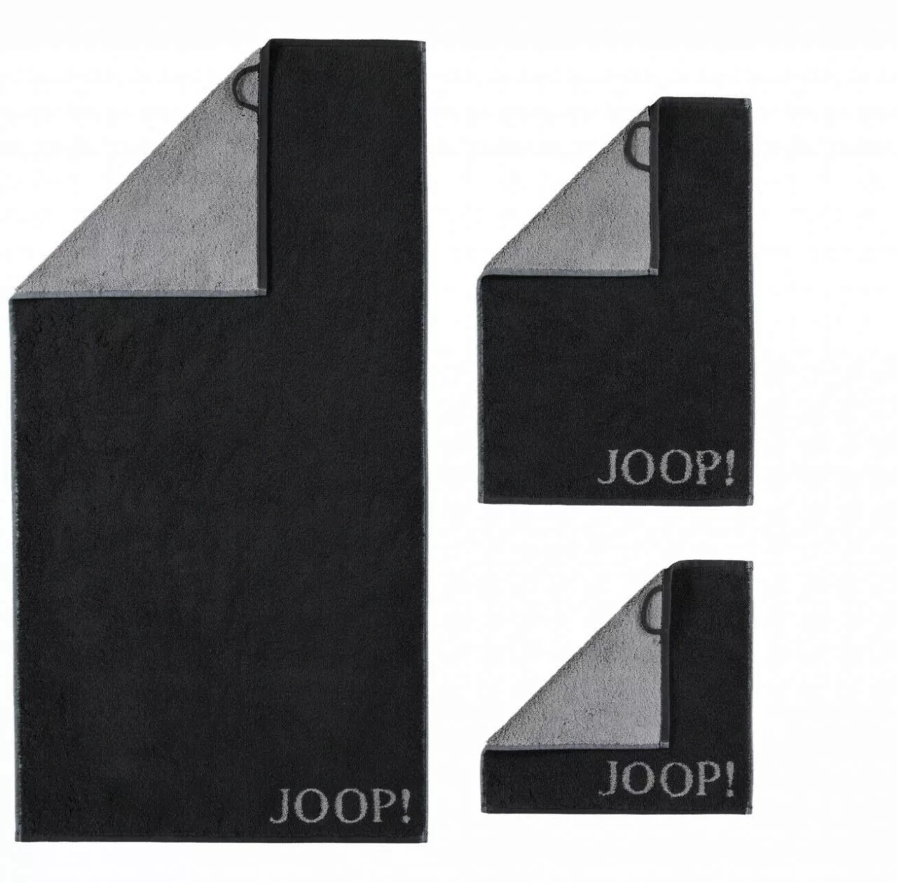 JOOP! Handtücher Classic Stripes 1610 Schwarz - 90 Handtücher schwarz Gr. 5 günstig online kaufen