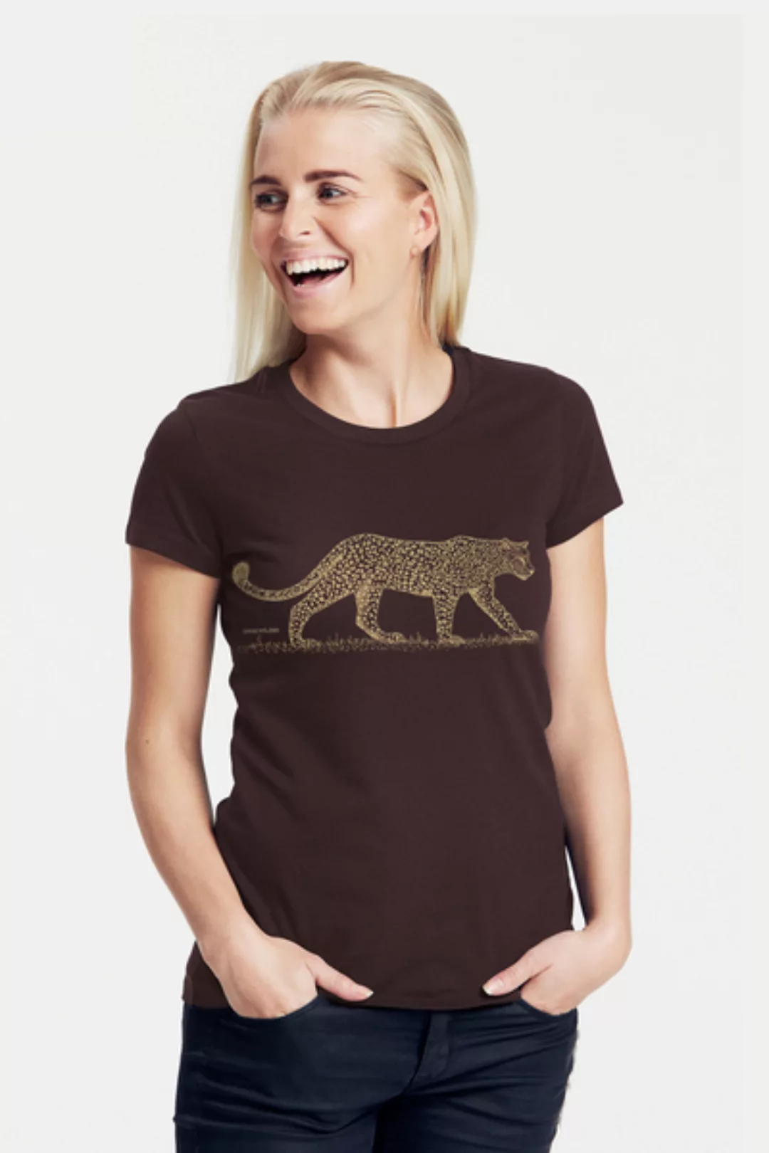 Bio-damen-t-shirt "Leopard" günstig online kaufen