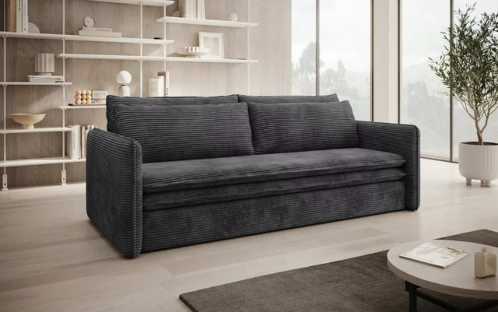Luxusbetten24 Schlafsofa Designer Sofa Tilo Slim, mit Schlaf- und Klappfunk günstig online kaufen