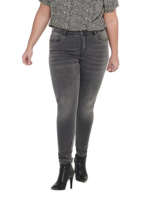 Carmakoma by Only Damen Jeans CARAUGUSTA BJ312 - Skinny Fit - Grau - Dark G günstig online kaufen