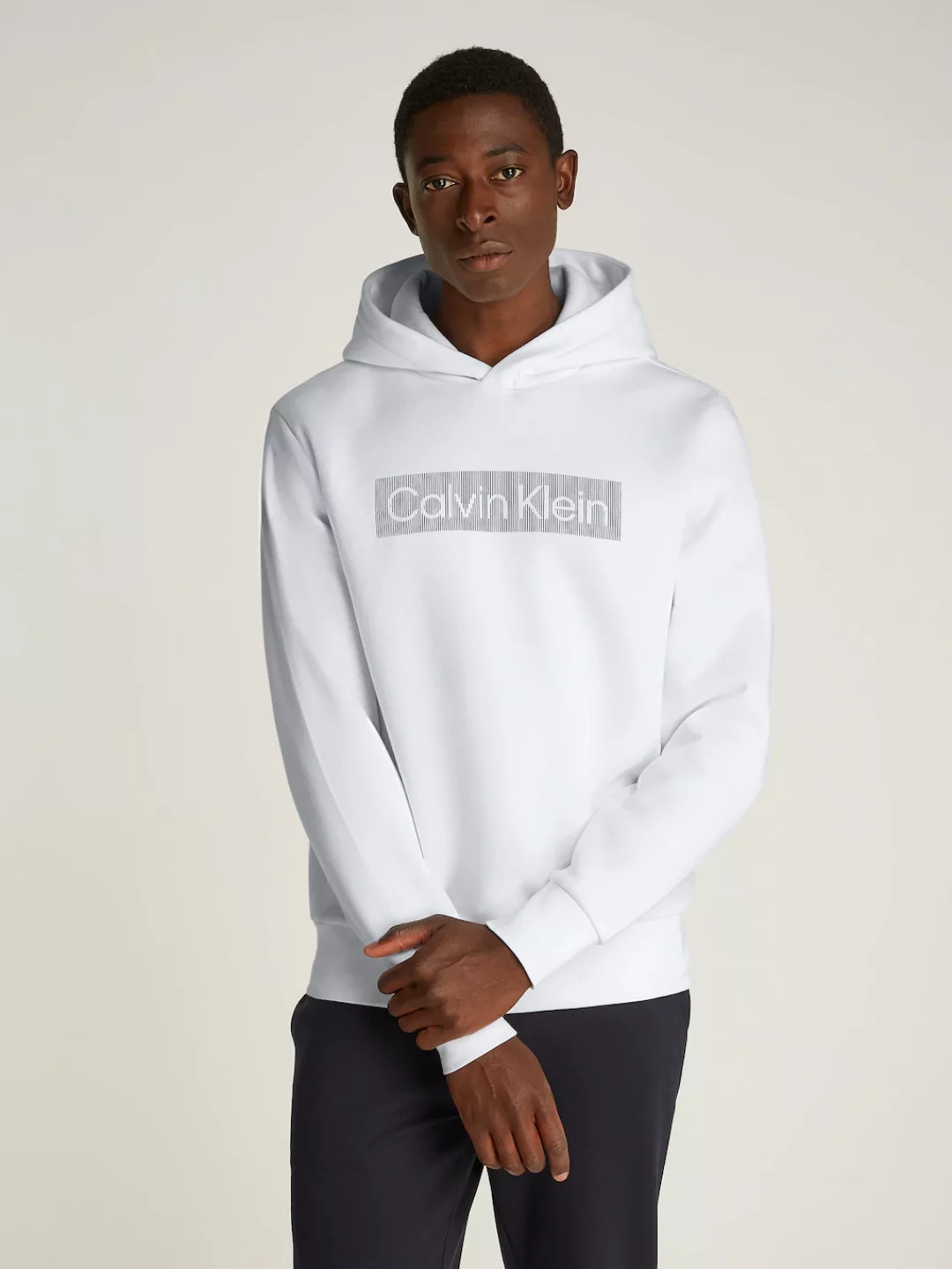 Calvin Klein Kapuzensweatshirt "BOX STRIPED LOGO HOODIE", mit Logoschriftzu günstig online kaufen